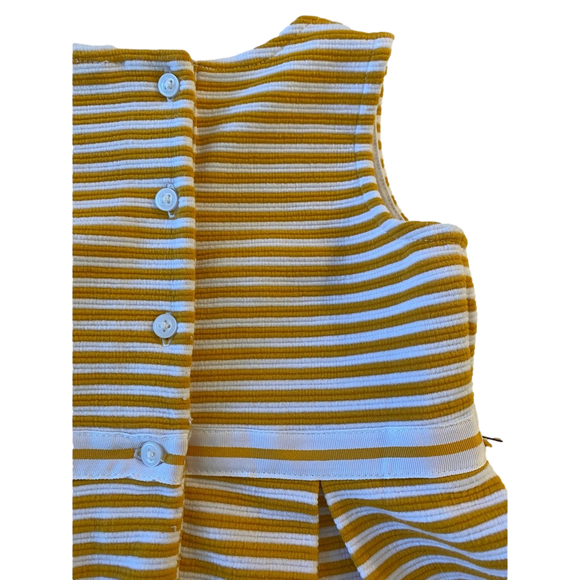 Janie and Jack Stripe Ottoman Dress 🌞 2T 🌞 Yellow - Picture 2 of 4